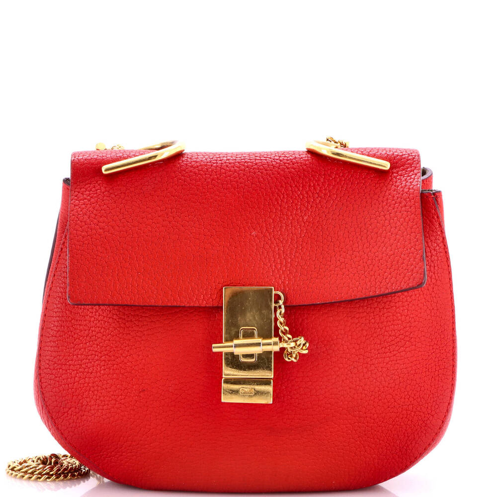 Chloe Small Drew Crossbody Bag Leather